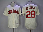 Cleveland Indians #28 Corey Kluber Cream Flexbase Jersey,baseball caps,new era cap wholesale,wholesale hats